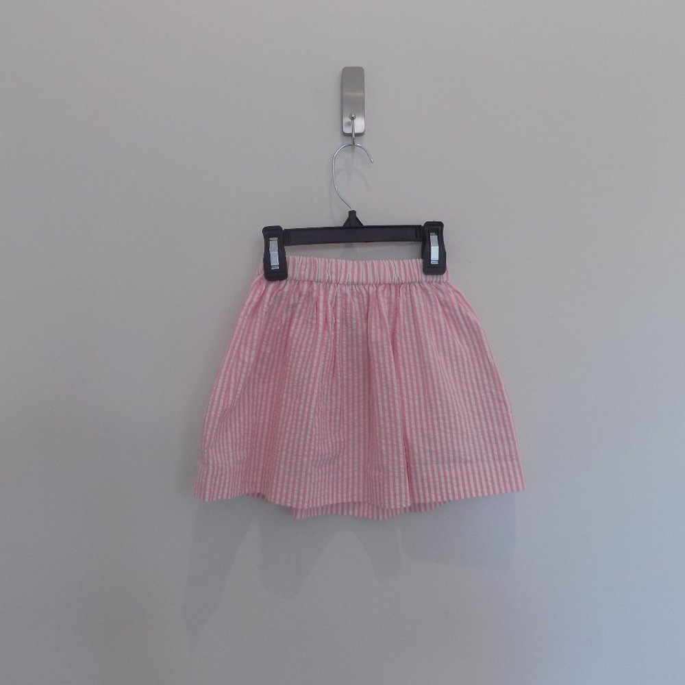 J. Crew Crewcuts Pink White Seersucker Skirt [2T]